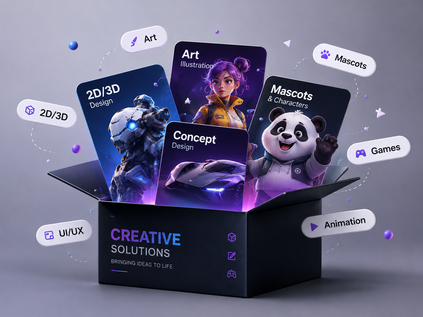 2D & 3D Illustrations preview